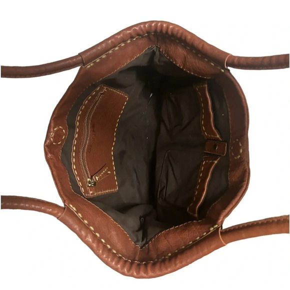 49 square miles  large bag beautiful leather pristine new condition used under 5 - Picture 5 of 16